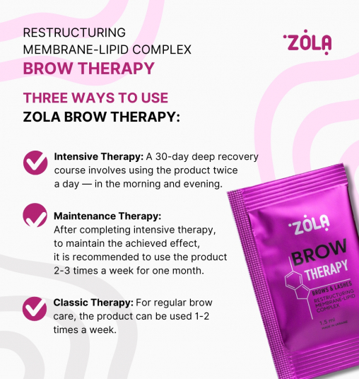 ZOLA Реструктуризирующий мембранно-липидный комплекс Brow Therapy 1,5 мл х 10 шт. - 7
