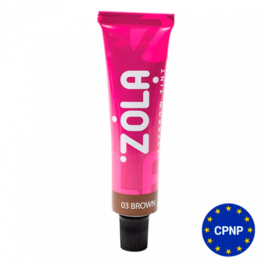 ZOLA Фарба для брів з колагеном Eyebrow Tint With Collagen 03 Brown 15 мл. - 1