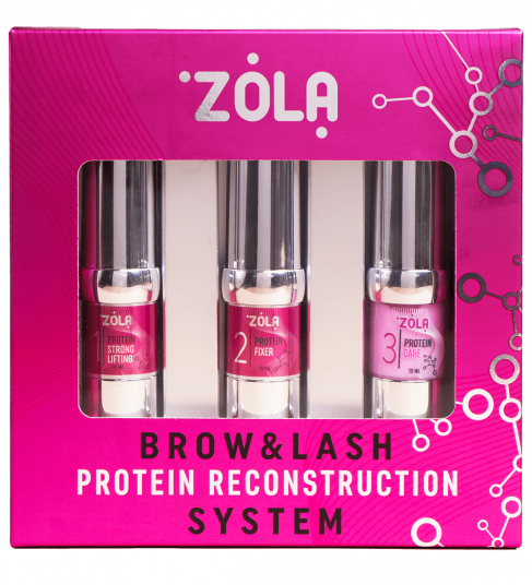 ZOLA Pink Набір для ламінування Brow&amp;Lash Protein Reconstruction System - 1
