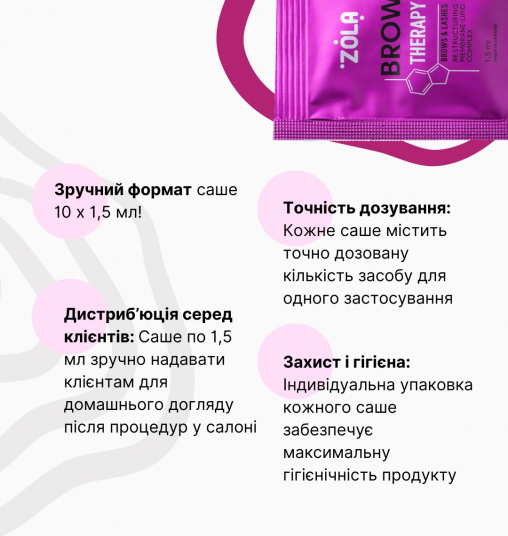 ZOLA Реструктуризирующий мембранно-липидный комплекс Brow Therapy 1,5 мл х 10 шт. - 5