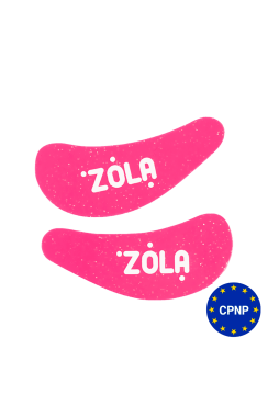 ZOLA Патчи силиконовые многоразовые для глаз (1 пара) (Малиновые)