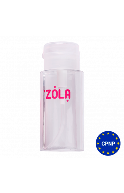 ZOLA Plastic liquid container with pump dispenser (Transparent)