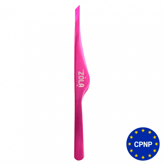 ZOLA Пінцет скошений професійний для брів PINK - 2