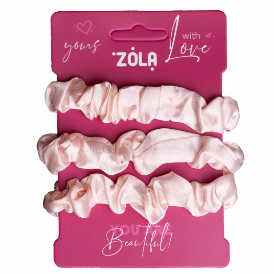 ZOLA Резинки для волос Светло-розовая, 3 шт - 1