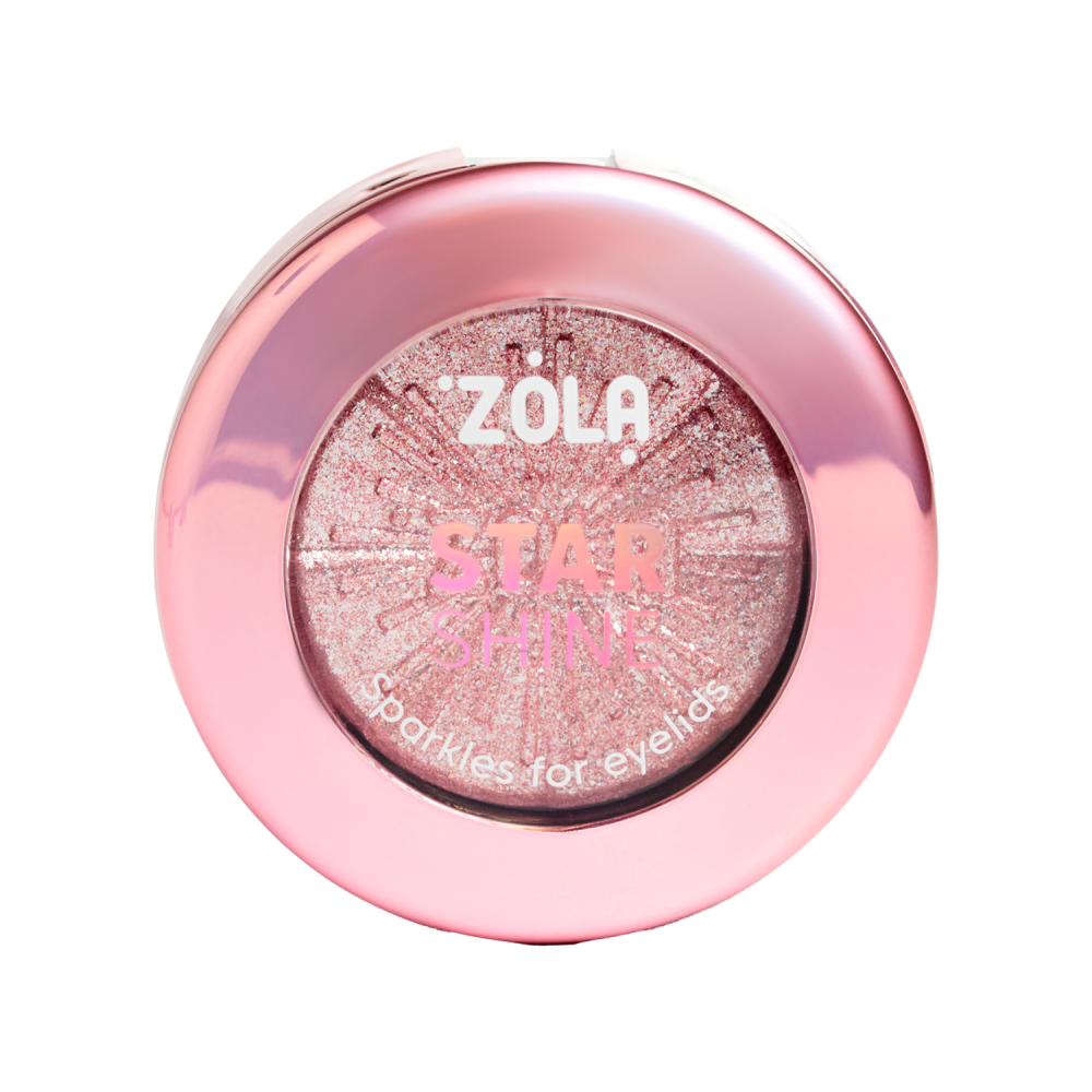 ZOLA Блискітки для повік STAR SHINE SPARKLE Silver Pink купити в