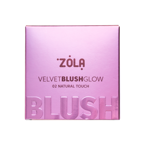 ZOLA Рум’яна Velvet Blush Glow 02 Природний дотик Natural Touch - 3