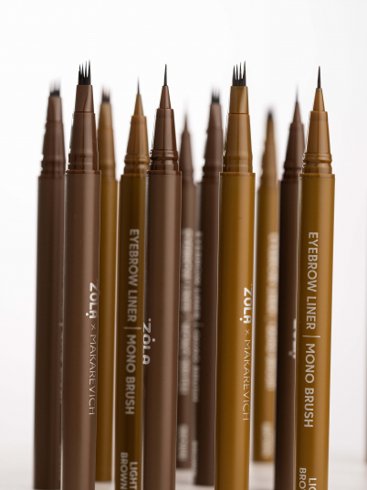 ZOLA Лайнер для бровей c моно-кистью Light Brown - 5