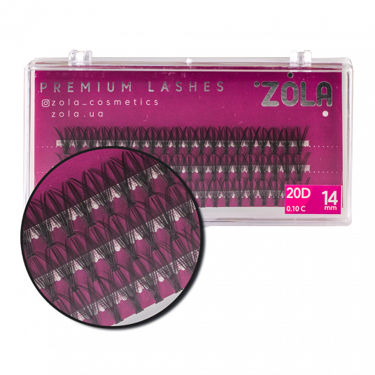 ZOLA Ресницы-пучки 20D 14 mm - 2