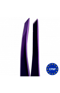 ZOLA Professional Beveled Tweezers for eyebrows VIOLET