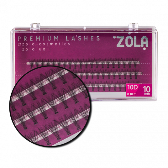 ZOLA Ресницы-пучки 10D 10 mm - 2