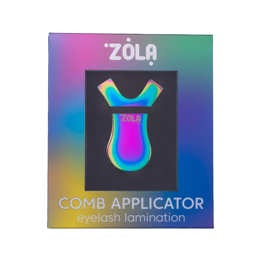 ZOLA Аппликатор-гребень металлический – Радужный - 2 ZOLA Аппликатор-гребень металлический – Радужный - 2