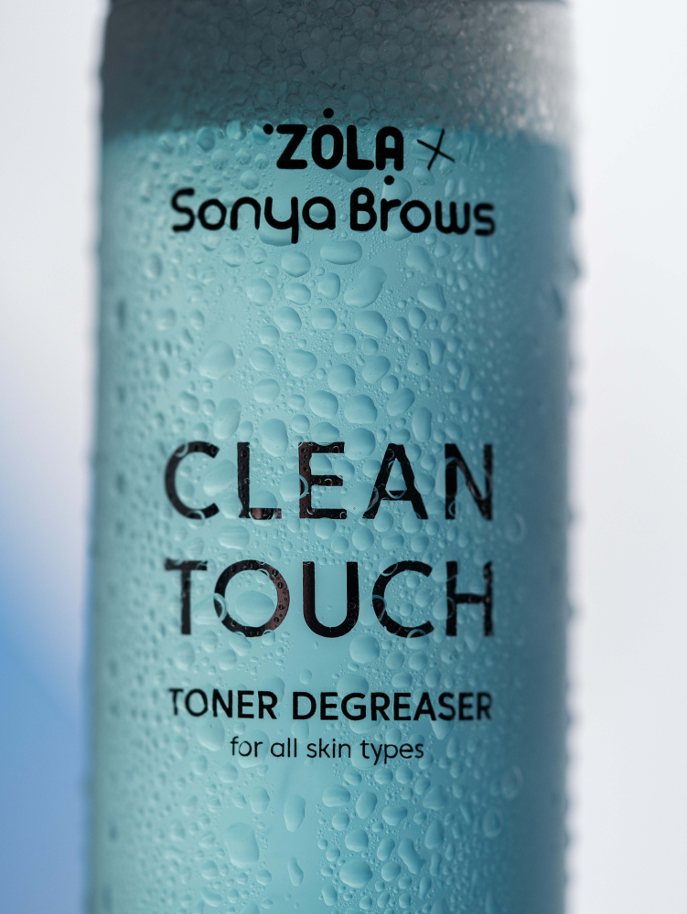 ZOLA x Sonya Brows Тонер-знежирювач для брів та вій Clean Touch