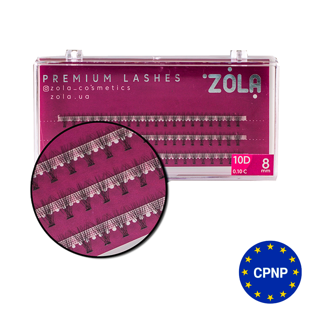 ZOLA Вії-пучки 10D 8 mm купити в офіційному інтернет-магазині ZOLA