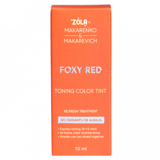 ZOLA x Makarenko x Makarevich Toning Color Tint Foxy Red 10 ml. - 1