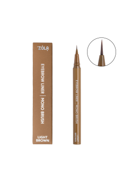 ZOLA Лайнер для бровей c моно-кистью Light Brown