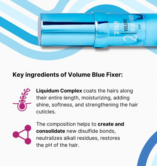 ZOLA Color Lab Состав для ламинирования 02 Volume Blue Fixer - 6