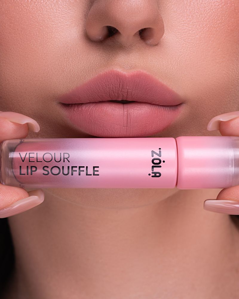 ZOLA Оксамитова матова помада VELOUR LIP SOUFFLE 01 ROSE DREAM