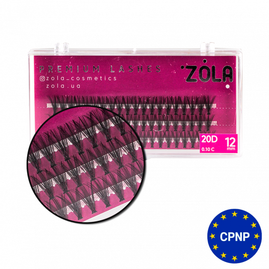 ZOLA Вії-пучки 20D 12 mm - 1