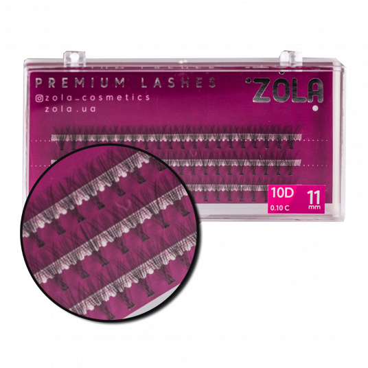 ZOLA Ресницы-пучки 10D 11 mm - 2