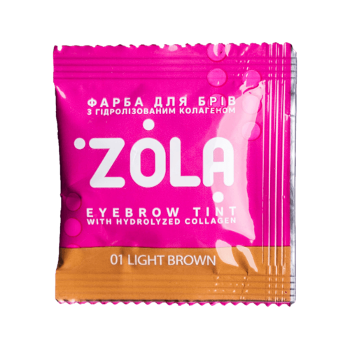 ZOLA Eyebrow Tint With Collagen 01 Light Brown 5ml. - 1