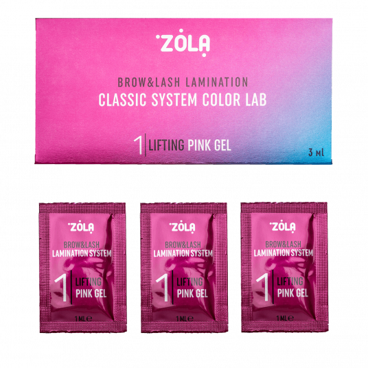 ZOLA Color Lab Набір у саше 01 Lifting Pink Gel (3 х 1 мл) - 1