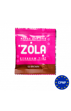 ZOLA Eyebrow Tint With Collagen 03 Brown 5 ml.