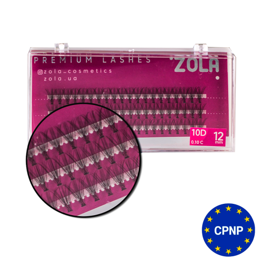 ZOLA Вії-пучки 10D 12 mm - 1 ZOLA Вії-пучки 10D 12 mm - 1
