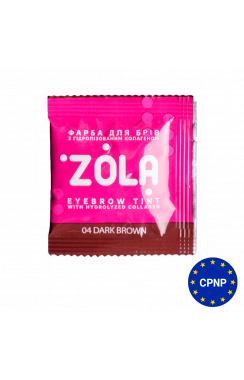ZOLA Eyebrow Tint With Collagen 04 Dark Brown 5 ml.