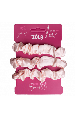 ZOLA Резинки для волос Светло-розовая, 3 шт