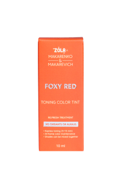 ZOLA x Makarenko x Makarevich Тонуюча фарба Toning Color Tint Foxy Red 10 мл. ZOLA x Makarenko x Makarevich Тонуюча фарба Toning Color Tint Foxy Red 10 мл.
