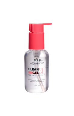 ZOLA x WowBrow Средство для очищения валиков для ламинирования ресниц CLEAN SIL GEL 100 мл